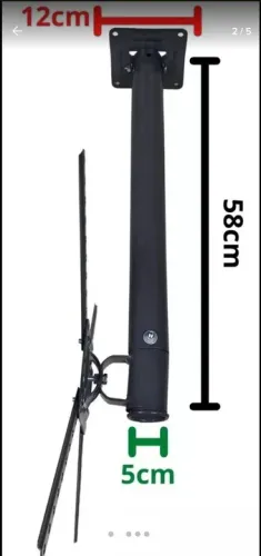 Suporte de teto 360° para TVs até 72 polegadas
