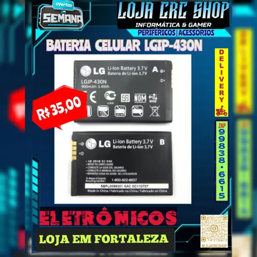 Bateria Celular LGIP-430N - Ponta de Estoque