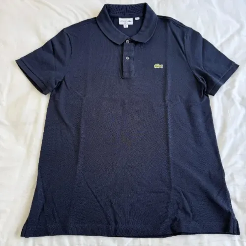 Polo Lacoste Masculina Tamanho L Manga Curta Azul Made in Brazil