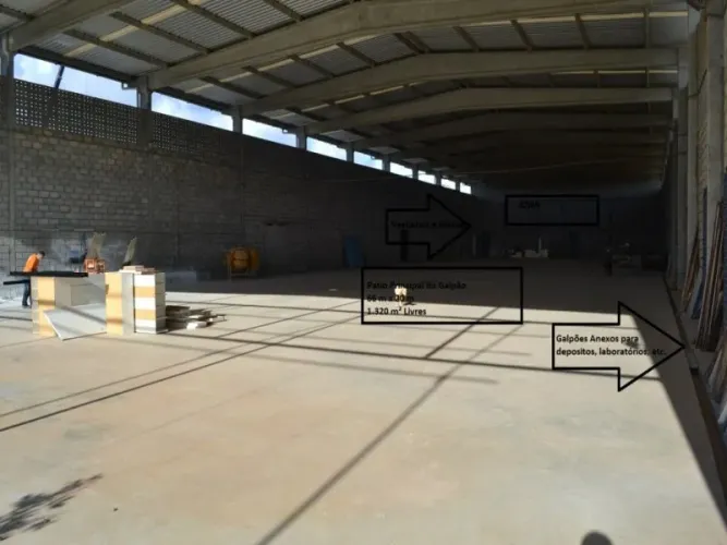 Galpão Comercial para Locação em Lauro de Freitas-BA, Bairro Itinga: 2.220,00 m² de Área D