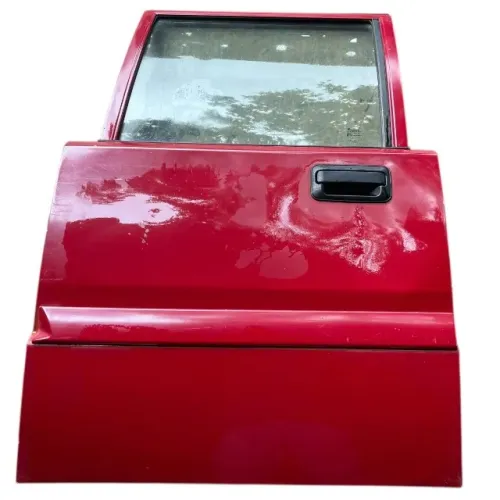 Porta Completa Mitsubishi L200 2.5 Gls 97 99 98 A 2005 Traseira Esquerdo Vermelho