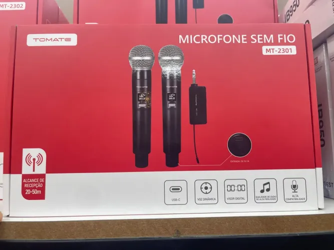 Microfone Sem Fio Tomate MT-2301 - Qualidade e Alcance
