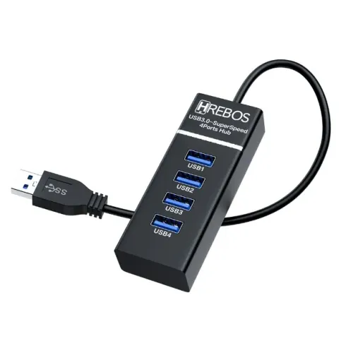 Hub USB 3.0 4 Portas Hrebos HS-118 - WZetta