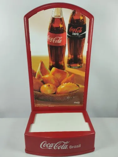 Porta canudo e guardanapo Coca cola antigo