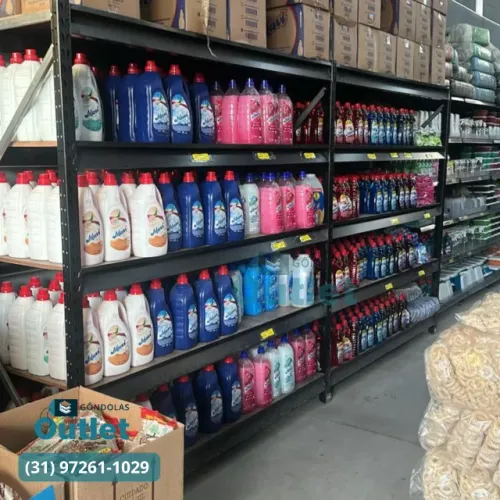 Estante para produtos de limpeza - mini porta pallet
