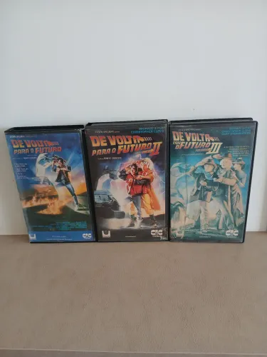 Trilogia em VHS De Volta Para o Futuro - Originais - Raridade Absoluta