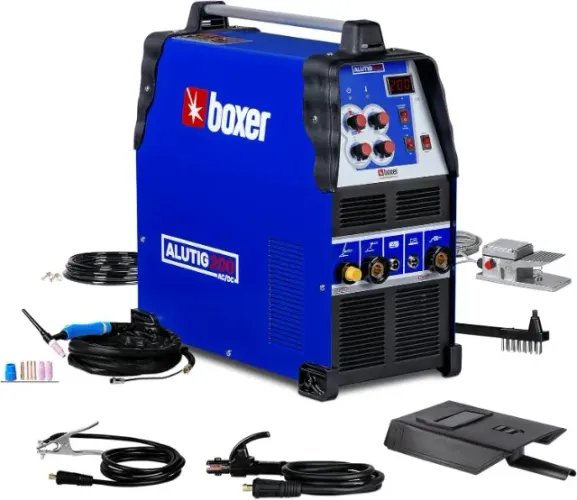 Máquina de solda ALUTIG200ACDC Tig 200A AC/DC 110/220V Boxer