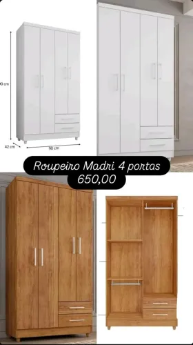 Guarda-Roupa Madri 4 Portas