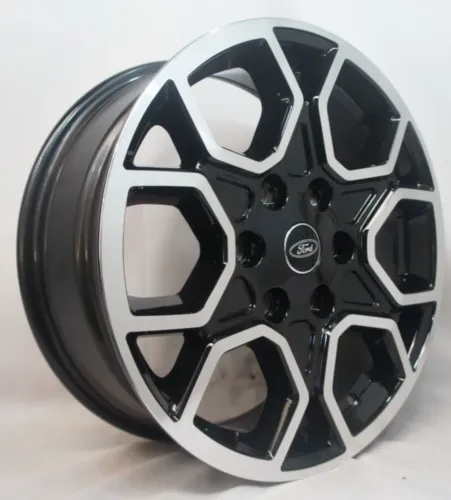 Jogo de Rodas de liga leve Ford aro 17 Ranger Limited preta com diamantado 6X139 novas