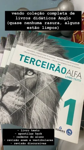 Livros Didáticos Anglo - coleção completa 3º ano e pré-vestibular