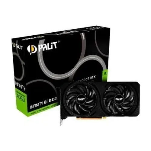 Placa de Video RTX 4060 Infinity 2 Palit NVIDIA GeForce, 8GB, GDDR6 (Novo Lacrado)