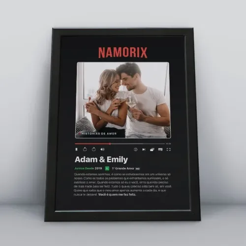 quadro decorativo netflix namorados