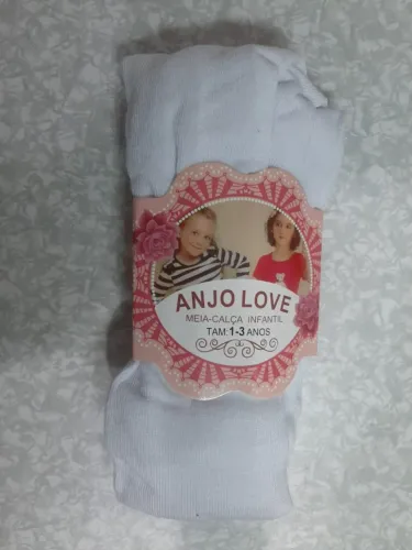 Meia-Calça Infantil Branca 1 a 3 Anos