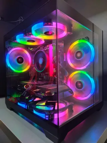 PC gamer RX6600 8gb, 32gb ddr4, Ryzen 5 3600 6 nucleos 12 threads, nvme 1tb montagem nova.