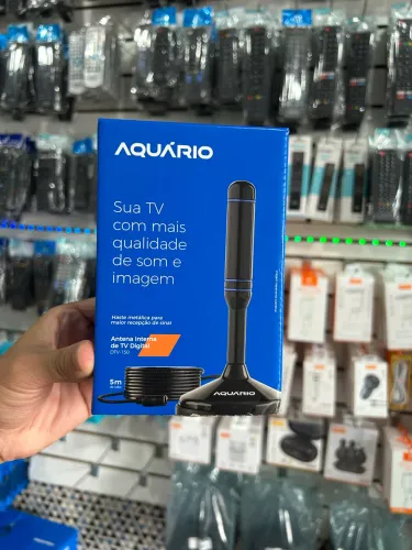 Antena Digital Interna Haste metálico para TV Digital 