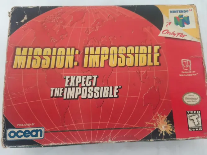 Missão impossível Nintendo 64 caixa e manual original !