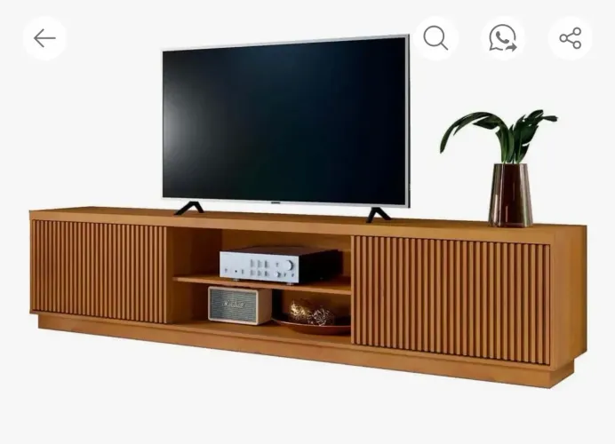 Rack Mavaular Valência 2 Portas Para Tv Até 75 A 85