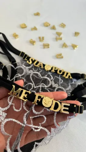Calcinha com Frase Personalizada 
