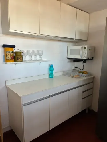 Kit armário de cozinha balcão e aéreo 