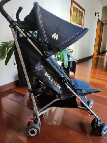 Carrinho de bebe guarda-chuva maclaren quest Denim jeans