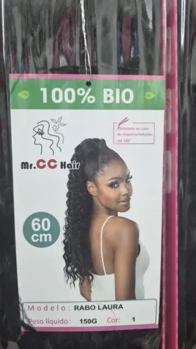 Vendo cabelo rabo de cavalo cacheado