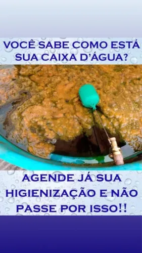 Limpeza de caixa d?água e cisterna 