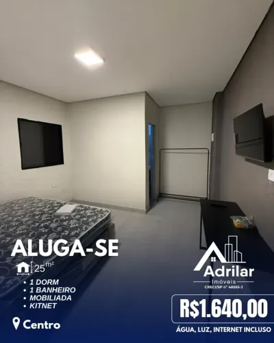 Imóvel para aluguel possui 25 metros quadrados com 1 quarto em Centro - Mogi das Cruzes -