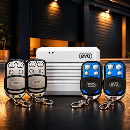 Kit Central Wi-Fi EVO Tuya para Porta de Enrolar + 4 Controles Remotos