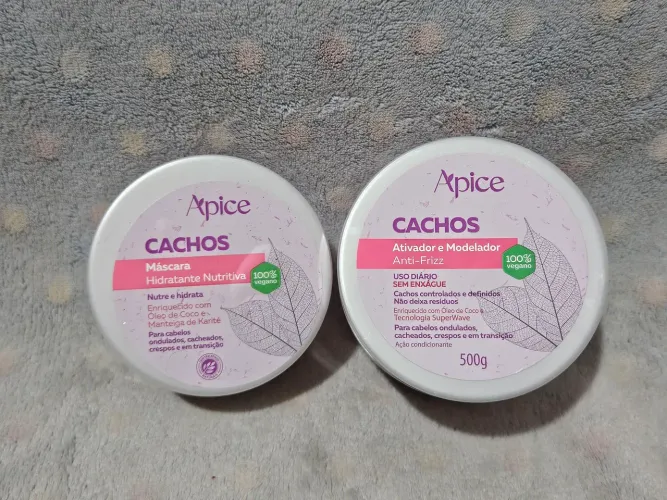 kit máscara hidratante nutritiva e ativador e modelador de cachos 