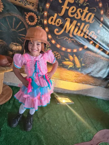 Vestido infantil junino 4 anos
