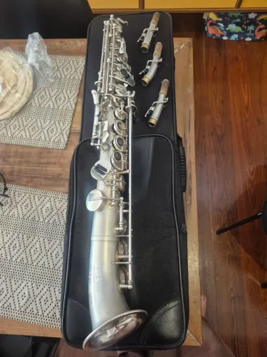 Sax Soprano Reto Sax Art Ashtar Series Prateado - Revisado
