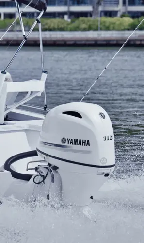 Motor Yamaha 115HP Branco - Motor Novo