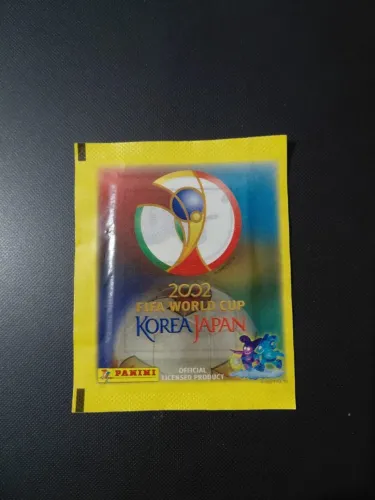 pacote de figurinhas da copa do mundo 2002