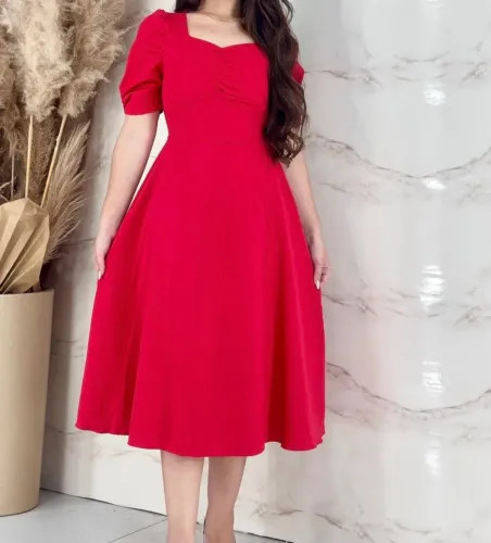 Vestido Midi Moda Modesta