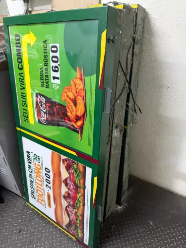 Conjunto de 4 Menu board, placas de publicidade restaurantes, lanchonete