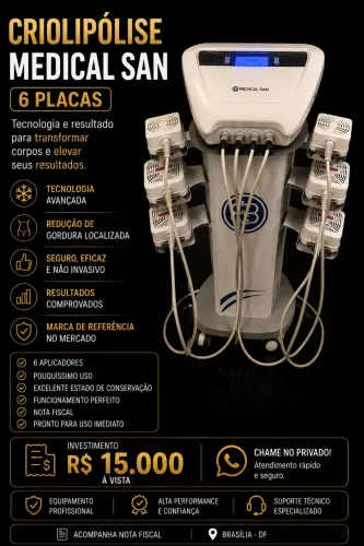 Criolipólise Medical San - R$ 15.000