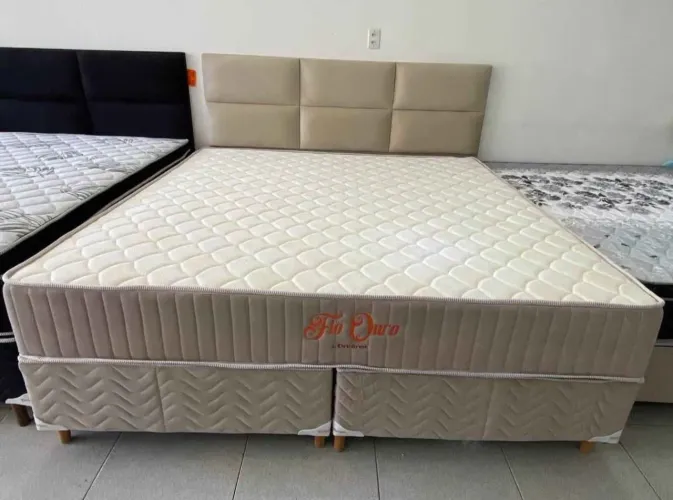Cama super king fio de ouro molas ensacadas individualmente 