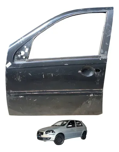 Porta Dianteira Esquerda Fiat Palio Elx 1.4 2008 A 2014 - Dianteira - Esquerda - Preto