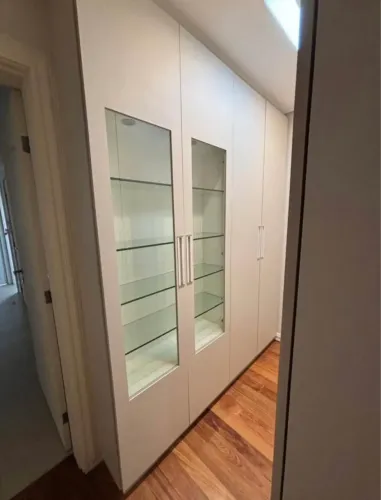 Movel MDF microtexturizado louceiro com iluminação Led interno