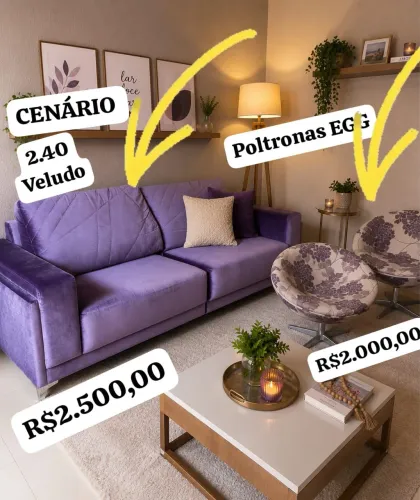 Poltronas e sofá