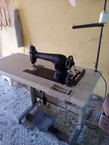 Máquina industrial linha reta de costurar couro