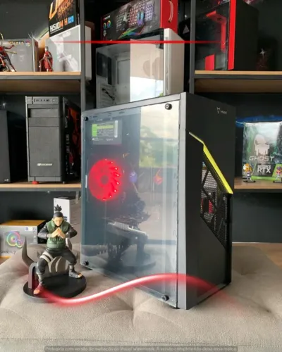 Gamer PC i5 8100, 8GB RAM, SSD 128GB, RX 550, Gabinete RGB, Fonte 500W