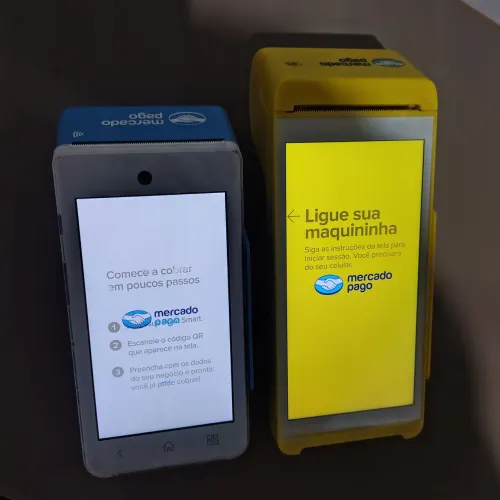 Maquininha Point Smart- aceite pagamentos no débito e crédito.