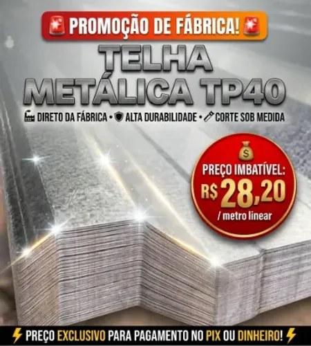 PROMOÇÃO TELHA