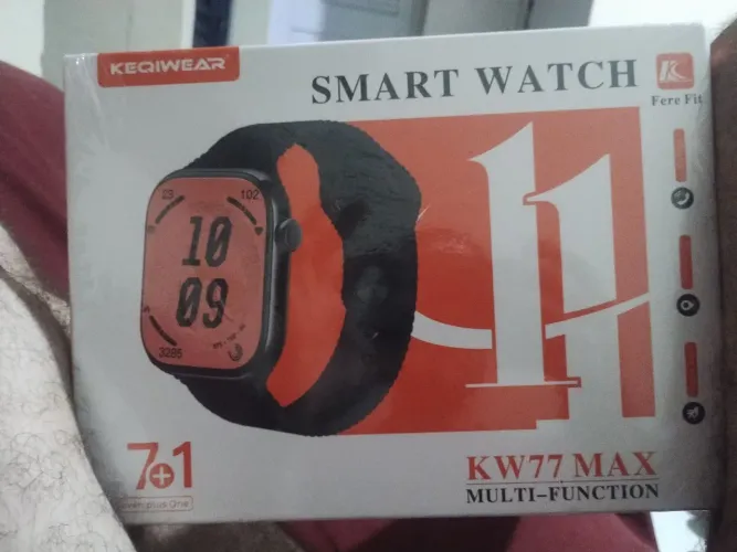 Smartwatch KW77 Max 7+1 Tela Grande HD | Faz e Recebe Ligações | Preto