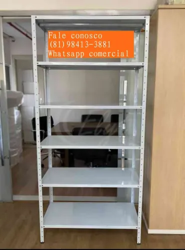 Estante de ferro multiuso com pintura eletrostática em até 5x sem juros no cartão