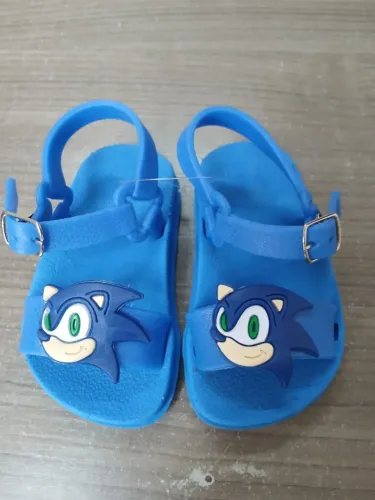 SANDÁLIA INFANTIL ANIME SONIC