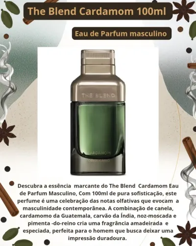 The Blend cardamom Eau de Parfum masculino- OBoticario