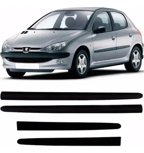 Kit Friso Lateral Peugeot 206 207 1999 - 2012 4 Portas Novo