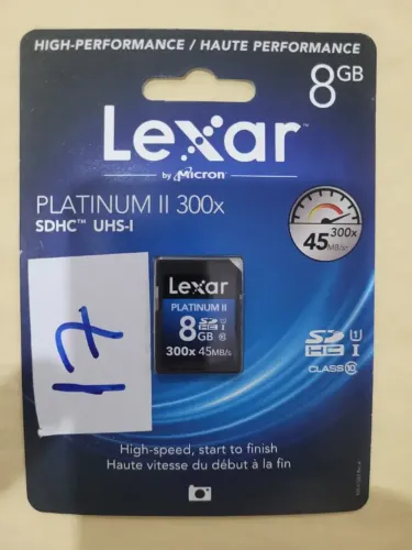 Lexar Platinum II 300x SDHC 8gb (kit 6 Unidades)
